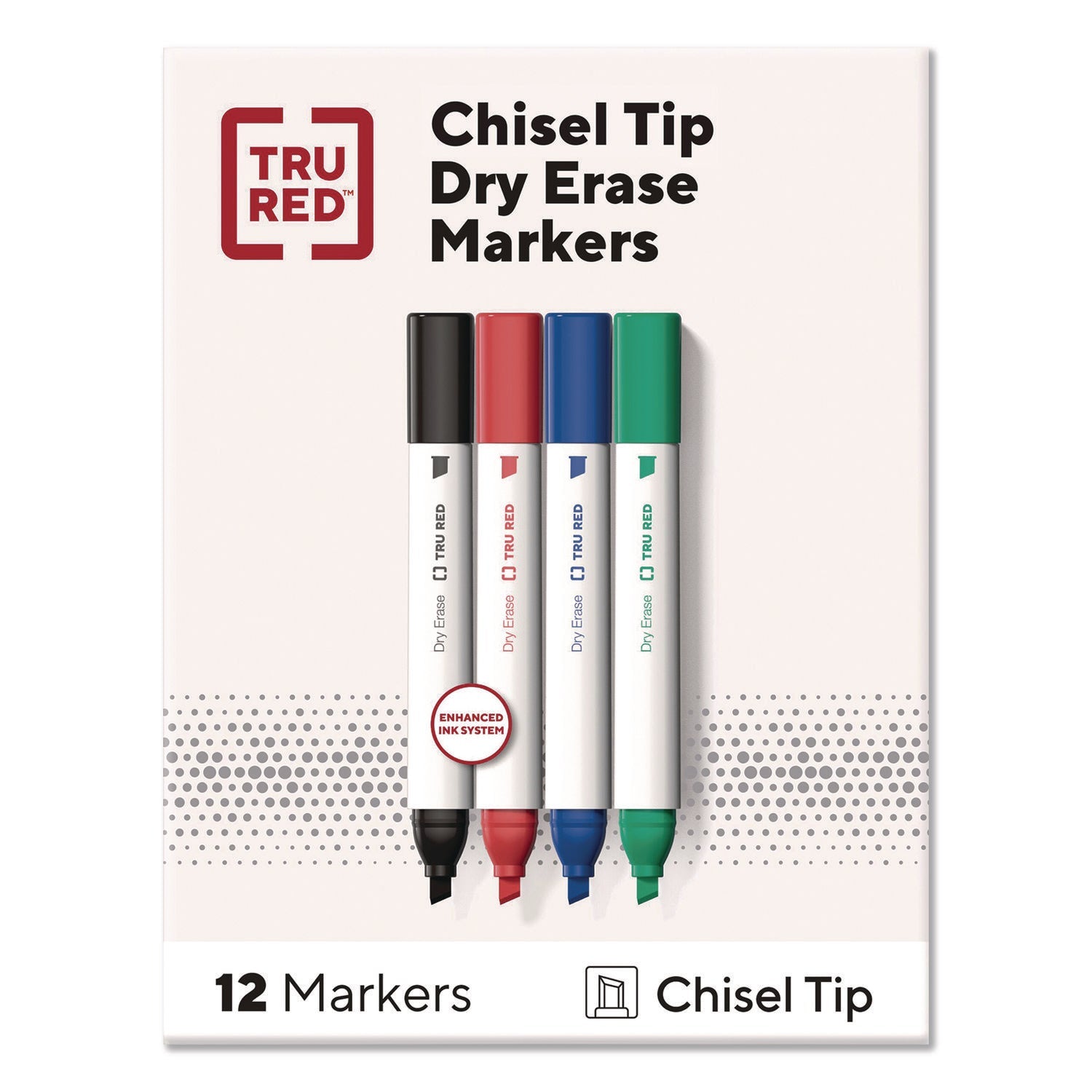tru-red-tank-dry-erase-markers-broad-chisel-tip-assorted-colors-12-pack-tudtr61454_1